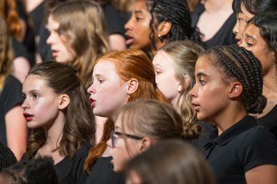 Choir families at a Birmingham Girls Choir event