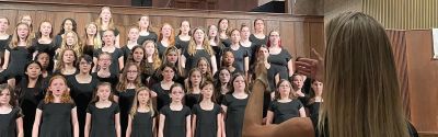 Birmingham Girls Choir singers in performance