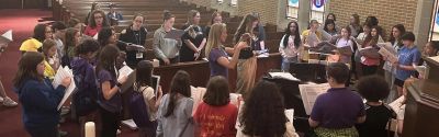 Birmingham Girls Choir singers together